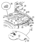 5065524AF - Body Sheet Metal Except Doors: Hood Latch for Mopar Image