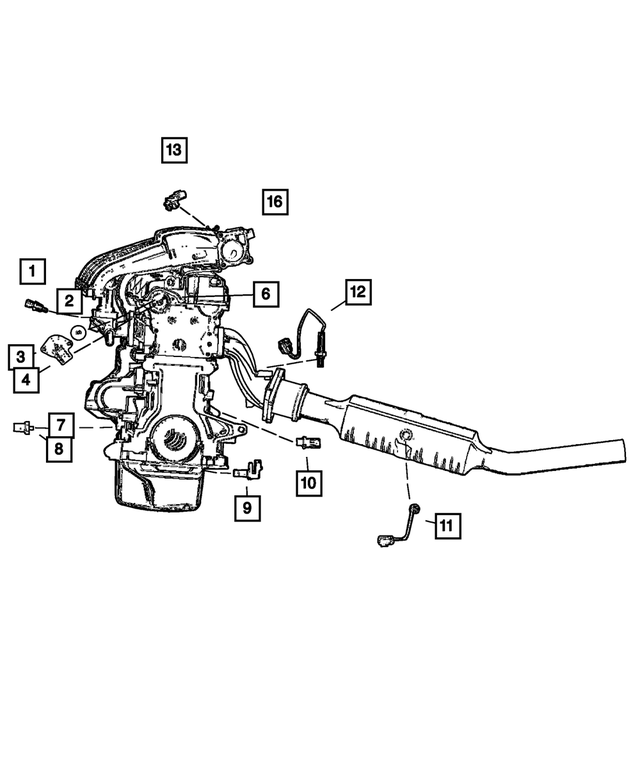 5269868AB - : Oxygen Sensor for Mopar Image