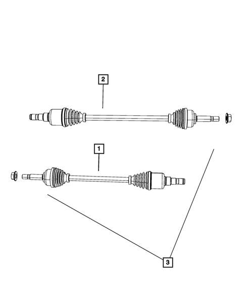 Rear Axle Shafts for 2008 Chrysler Sebring #0