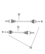 5085099AB - : Axle Half Shaft, Left for Mopar Image