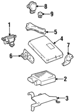 8962924050 - : Igniter Bracket for Toyota Image