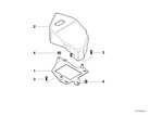 61127893034 - Lighting: Bracket,Control Unit, Xenon Light Left for BMW Image