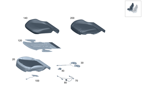Right Seat for 2025 Mercedes-Benz EQS 580 SUV #0