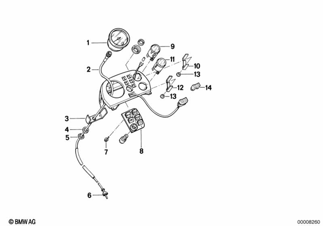 62122315115 - Instruments: Speedo Cable -  for BMW-Motorrad Image