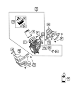 68210983AA - 1.4L Turbo; Engine: Oil Filter Housing Cap Kit for Fiat: 124 Spider, 500, 500L, 500X | Jeep: Renegade Image