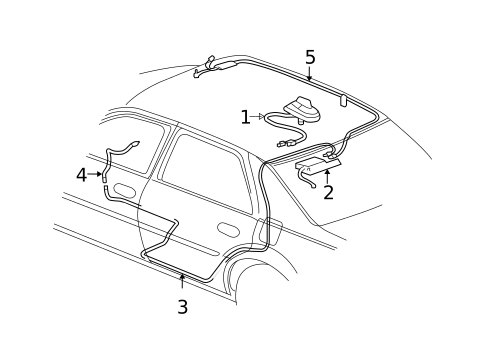Antenna & Radio for 2000 Cadillac DeVille #0
