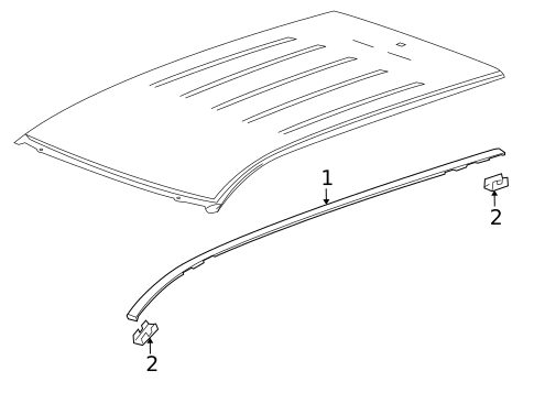 Exterior Trim - Roof for 2014 Cadillac SRX #0