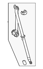 86792896 - : Seat Belt Lap And Shoulder Belt for Cadillac: Escalade ESV | Chevrolet: Suburban | GMC: Yukon XL Image