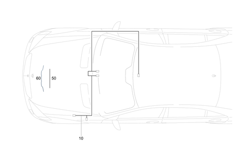 Inboard Cable Harness & Electr. Cables Used for Heater & Air Conditioner for 2012 Mercedes-Benz S400 #0