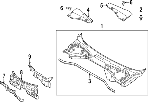Cowl for 2022 Land Rover Range Rover #0