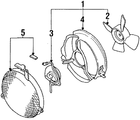 Condenser Fan for 1991 Toyota Corolla #0
