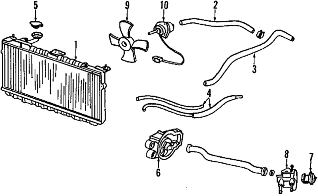 25215PY3901 - Cooling System: Oil Cooler Hose for Acura Image