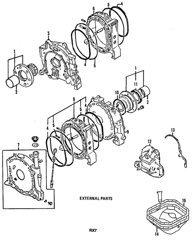 N3Y010427 - : Oil Pan Gasket for Mazda Image