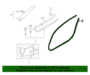 2004-2009 Nissan 350Z Opening Trim 76922-CE401 | TascaParts.com