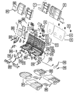 68086222AA - Interior Trim: Seat Back Foam for Mopar Image