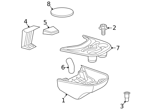 Front Console for 2005 Dodge Sprinter 3500 #0
