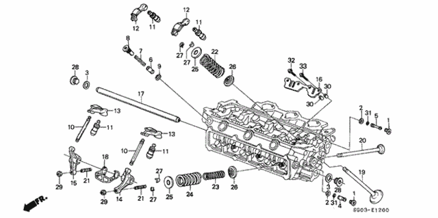 Valve - Rocker Arm (FR.) for 1990 Acura Legend #1