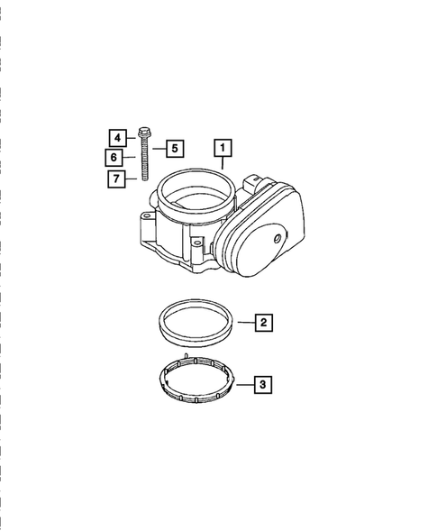 Throttle Body for 2009 Chrysler Aspen #0