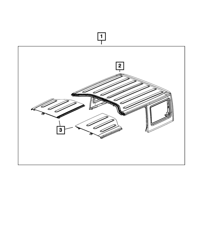 « 1PJ04TZZAL – Mopar Accessories - Component Parts : Toit Rigide pour Mopar Image »