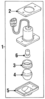 AW326388 - : License Lamp Gasket for Mitsubishi Image