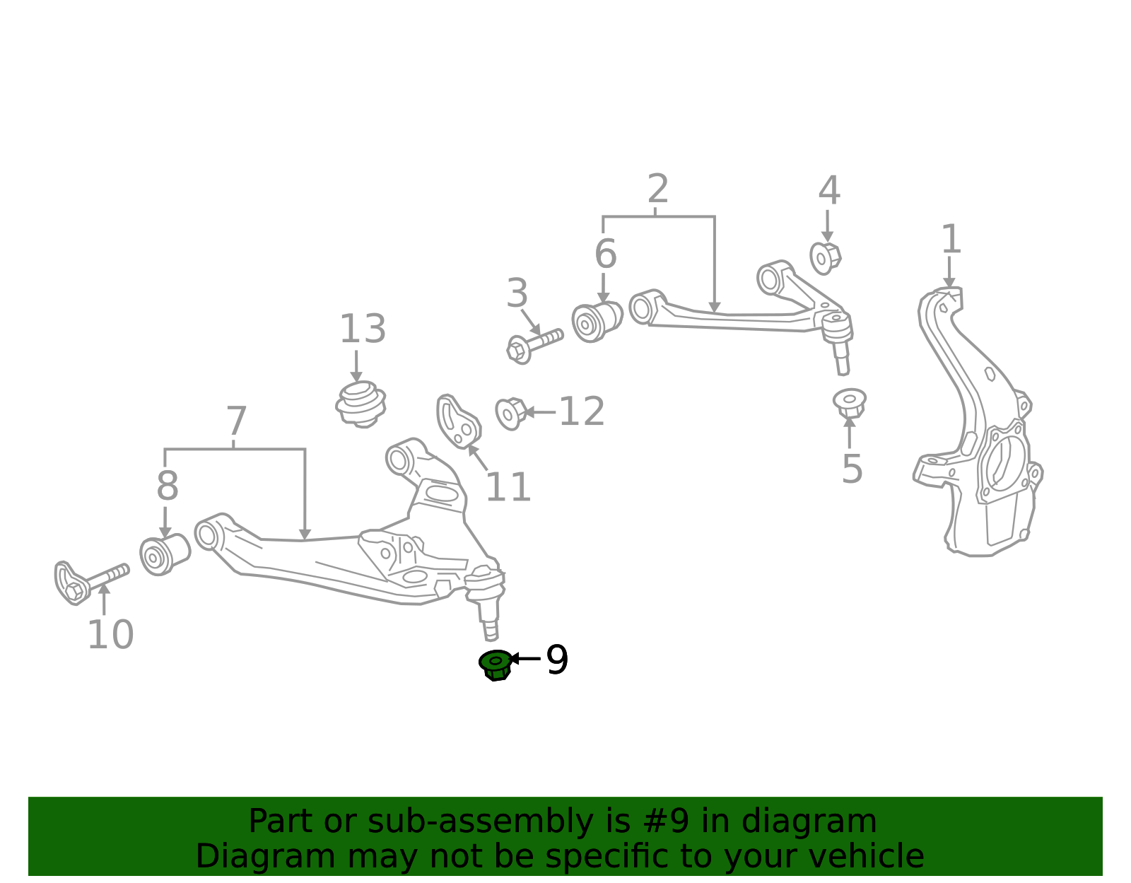 Lower Control Arm Nut 11610463 | Humberviewparts.ca