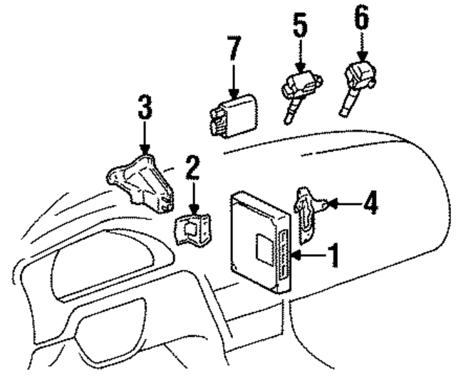 8966807030 - : Engine Control Module Bracket for Toyota Image