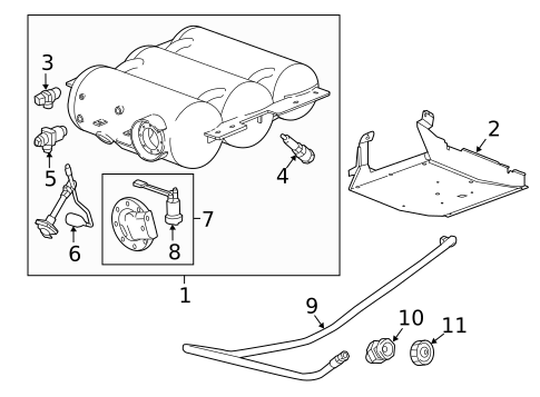 Fuel Storage for 2015 Chevrolet Express 2500 #1
