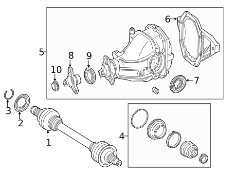 Axle & Differential for 2021 Mercedes-Benz C63 AMG #0