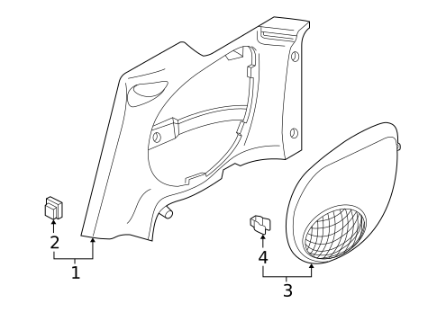 Interior Trim - Quarter Panels for 2005 Mitsubishi Eclipse #0