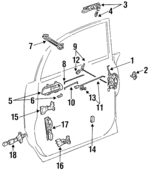 6861095D00 - : Door Check for Toyota Image