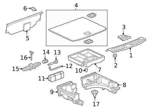 Interior Trim - Rear Body for 2023 Buick Enclave #4