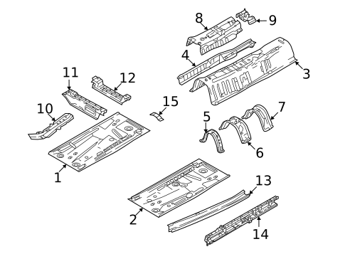 Floor & Rails for 2021 Mazda CX-30 #0