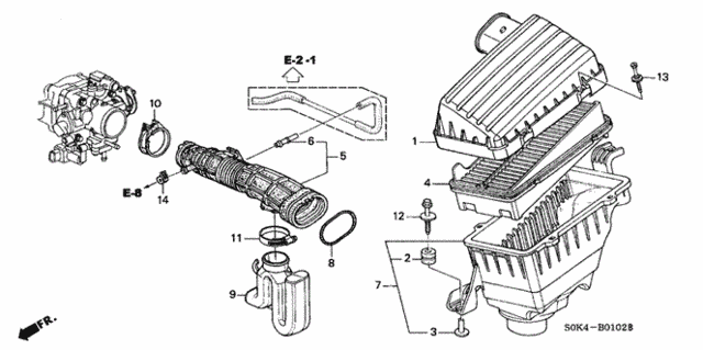 Air Cleaner ('00-'03) for 2000 Acura TL #0