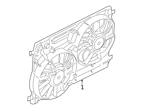Cooling Fan, Clutch & Motor for 2018 Lincoln MKC #0