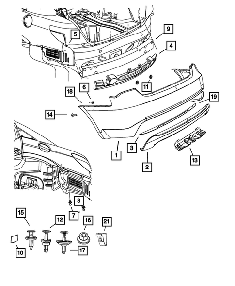 Rear Bumper and Fascia for 2012 Chrysler 200 #0