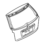 TDY16202XR - Body: Lift Gate for Mazda: CX-9 Image
