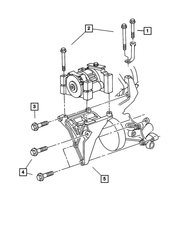 5037348AD - Air Conditioning &amp; Heater: A/c Compressor Bracket for Mopar Image image