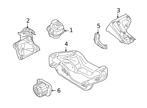 Engine & Trans Mounting for 2010 BMW X5 #0