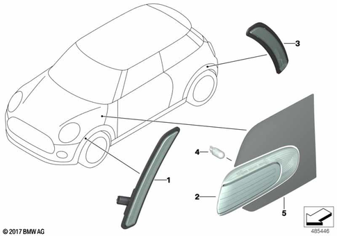 Turn Signals Front / Side for 2013 Mini Cooper #0