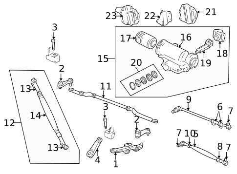 Steering Gear & Linkage for 1998 Dodge B3500 #0