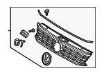 561853651AJCEE - Body: Grille for Volkswagen: Passat Image