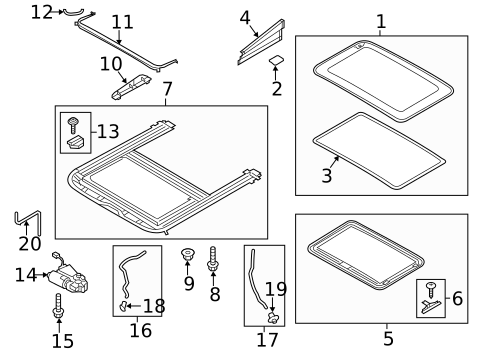 Sunroof for 2017 Audi A6 Quattro #0