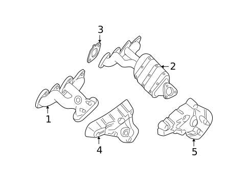 Exhaust Manifold for 2000 Nissan Xterra #0