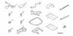 938910501207 - Accessory Components: SCREW-WASHER (5X12) for Honda Image