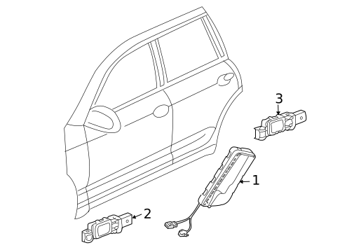 Air Bag Components for 2010 Volkswagen Touareg #1