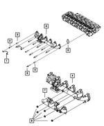 68002432AA - Engine 6.7L Cummins (Diesel): Exhaust Manifold for Mopar Image