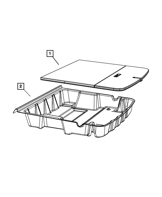 1CU76DK7AB - Interior Trim: Load Floor Lid for Mopar Image