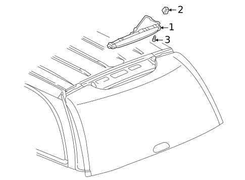 High Mounted Stop Lamp for 2006 Isuzu Ascender #0