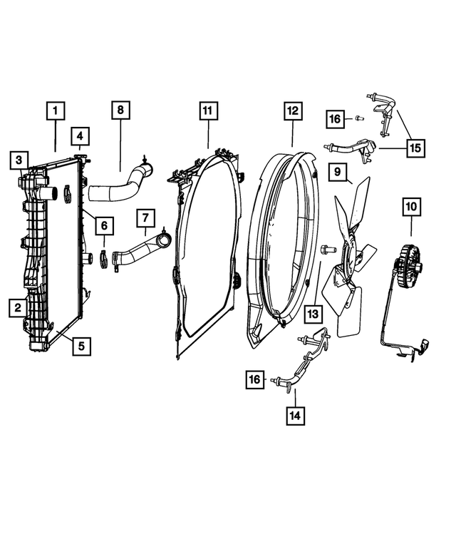 55111033AA - Cooling: Hose Clamp for Mopar Image image