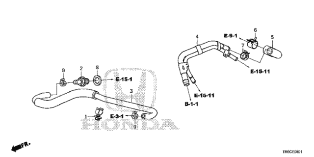 PCV Tube (2.4L) for 2014 Honda Civic #0